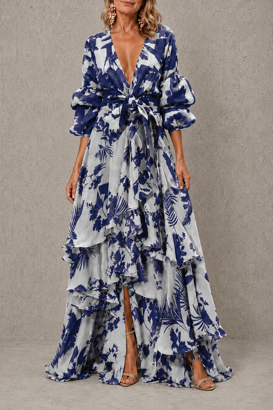 Victoria | Tiered Bow Belt Dress
