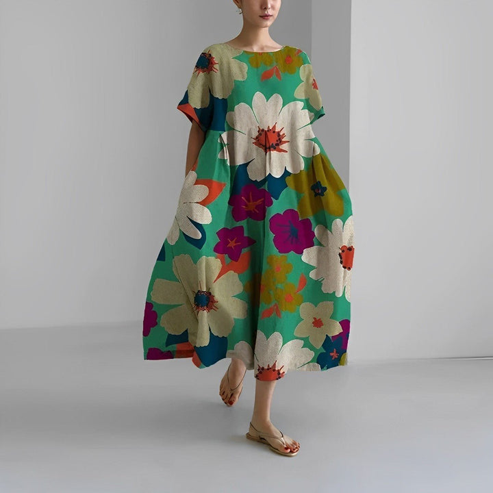 Celia – Printed Flowy Maxi Dress