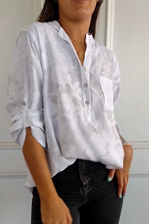Pauline – Sequin Top with Lapel Neckline