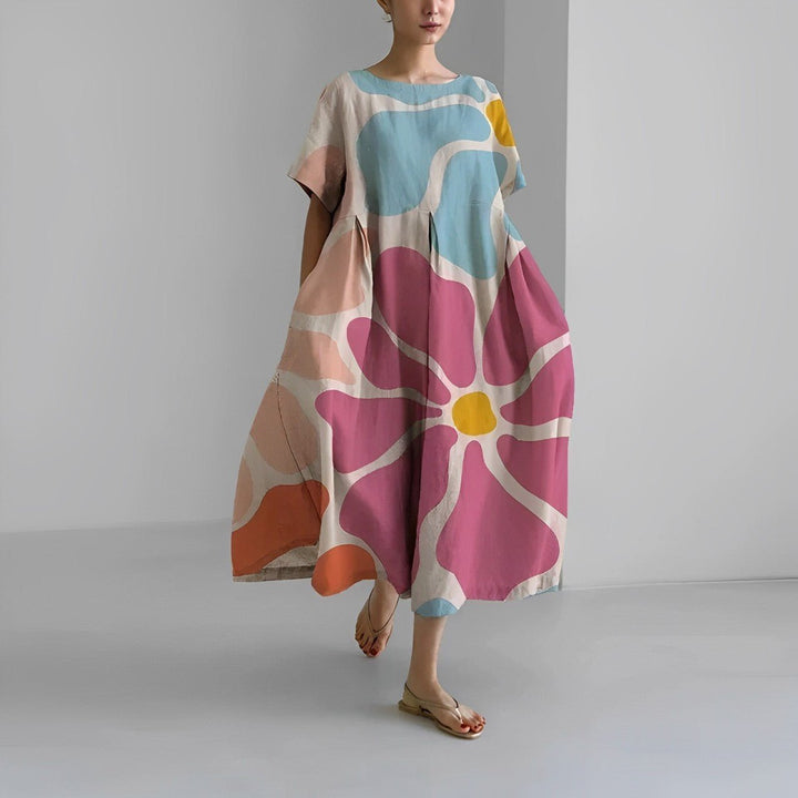 Celia – Printed Flowy Maxi Dress