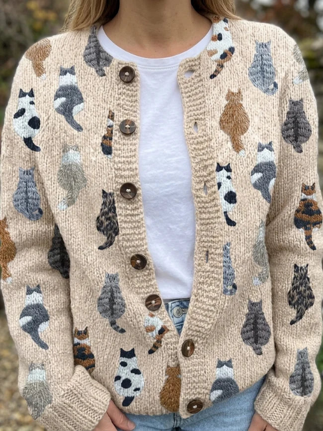 Anouk™ | Vintage Knit Cardigan Sweater
