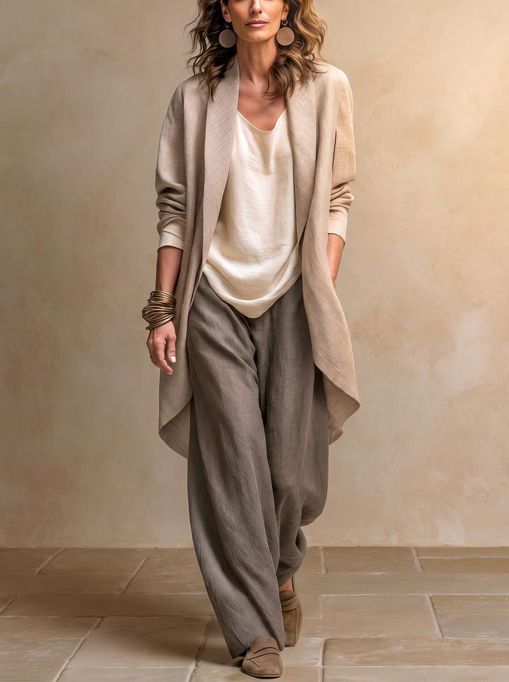 Flaminia | Three-Piece Palazzo Pants Set