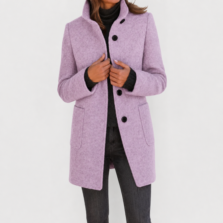 Colette | Tailored Button-Front Midi Coat