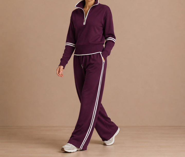 Hortense | Zip Collar Tracksuit Set