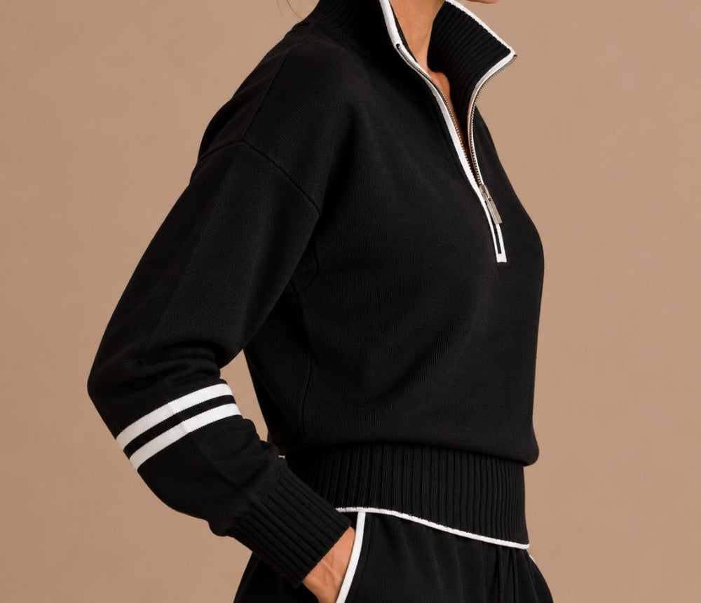 Hortense | Zip Collar Tracksuit Set