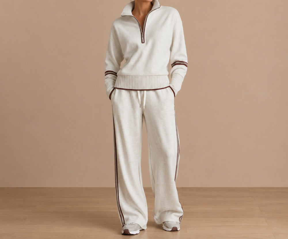 Hortense | Zip Collar Tracksuit Set