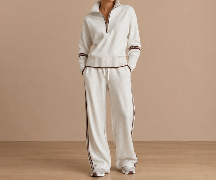 Hortense | Zip Collar Tracksuit Set