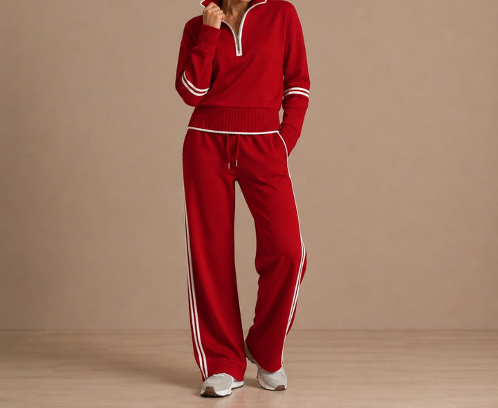 Hortense | Zip Collar Tracksuit Set
