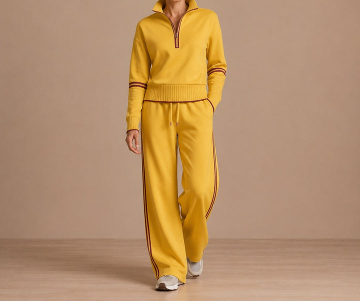 Hortense | Zip Collar Tracksuit Set