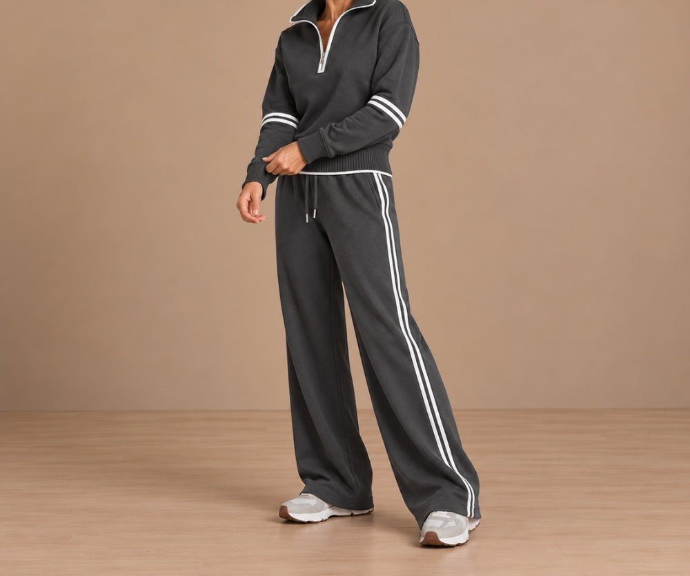 Hortense | Zip Collar Tracksuit Set