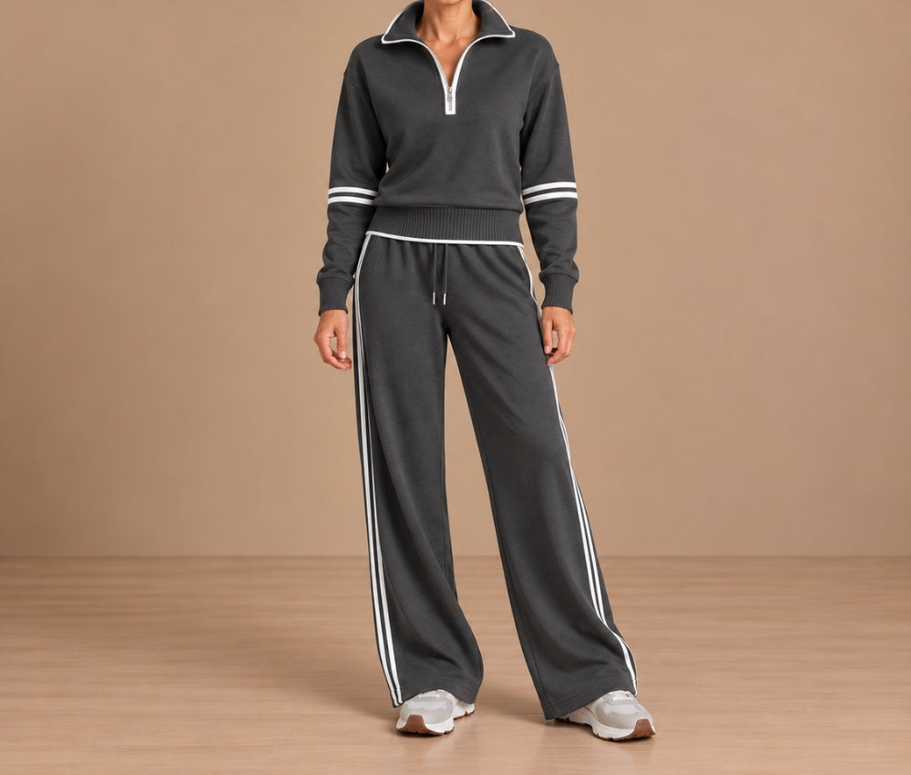 Hortense | Zip Collar Tracksuit Set