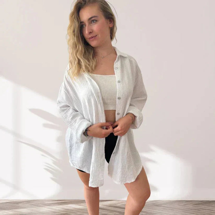 Janella – Oversized Button-Down Shirt