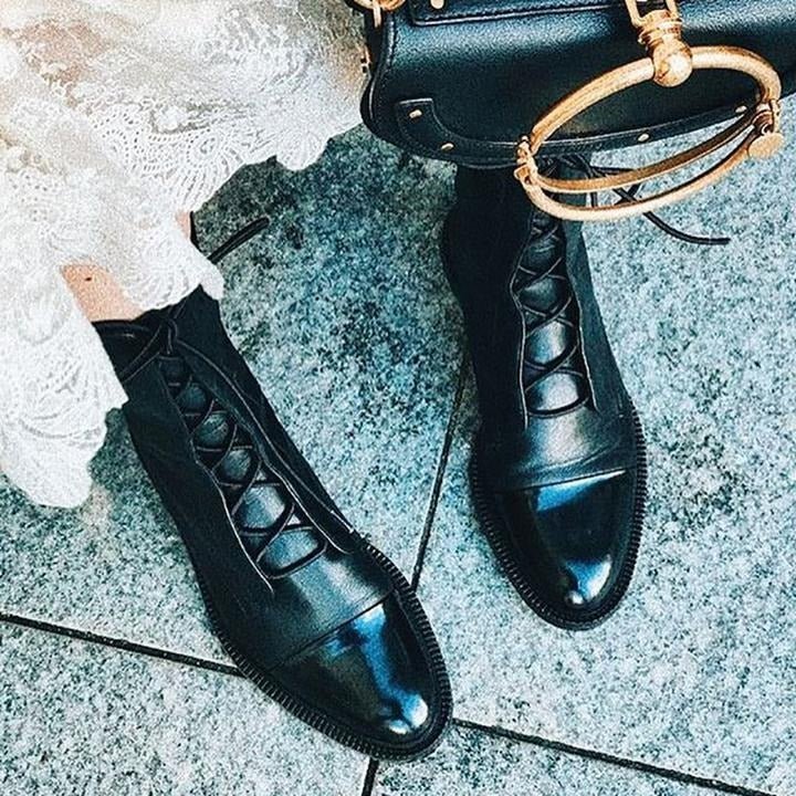 Andrea – Heeled Boots Vegan Leather
