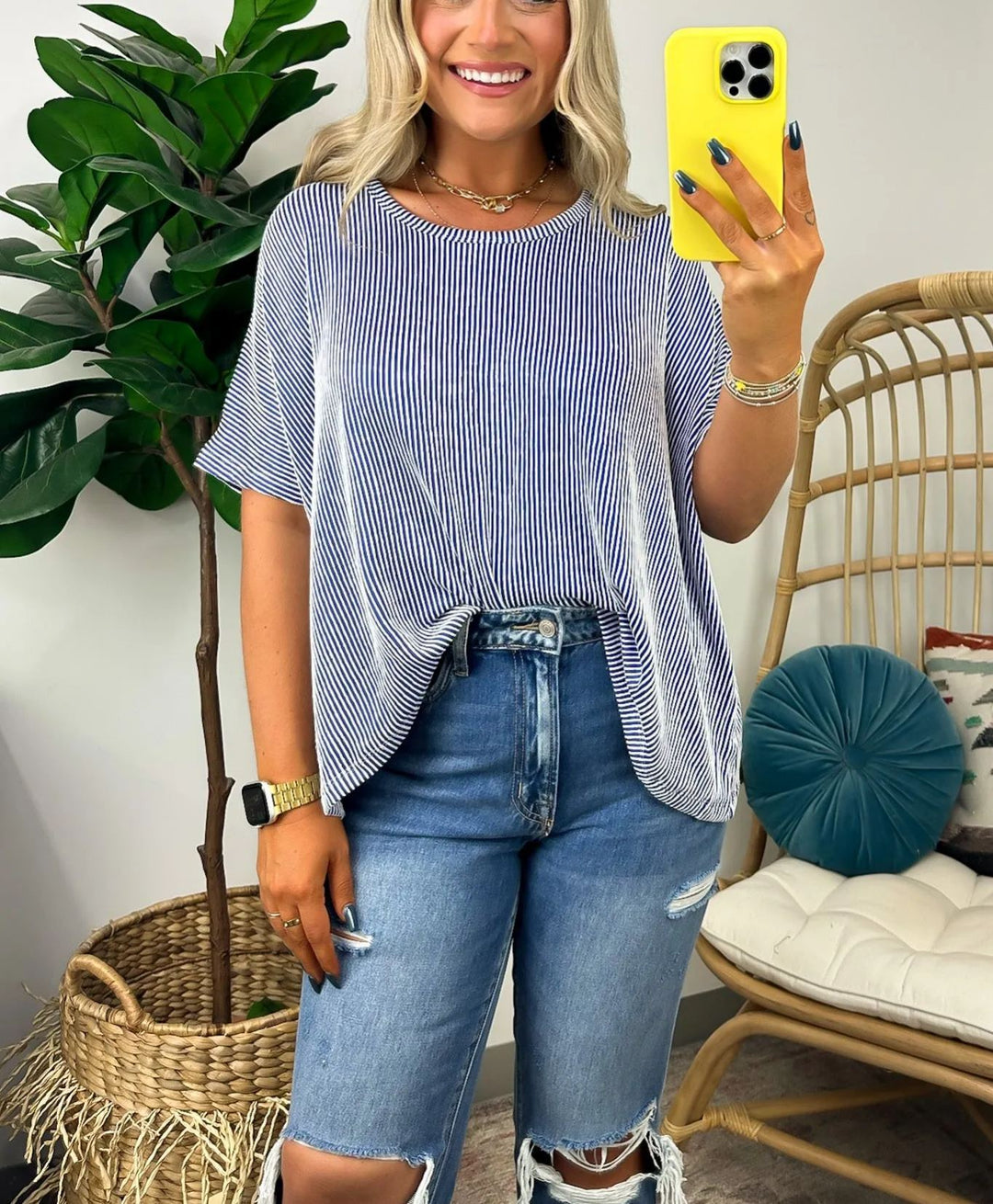 Patricia – Knit Oversized Dolman-Sleeve Top