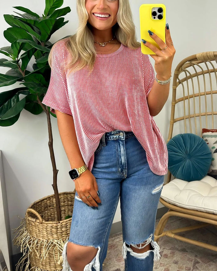 Patricia – Knit Oversized Dolman-Sleeve Top