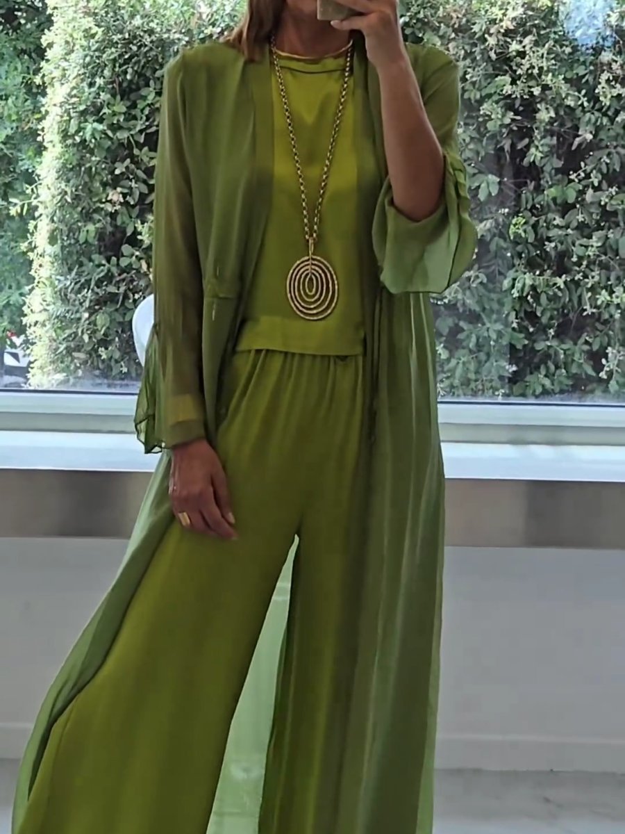 Islana – Three-Piece Wide-Leg Leisure Set