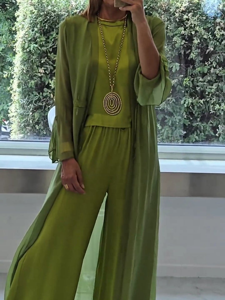 Islana – Three-Piece Wide-Leg Leisure Set