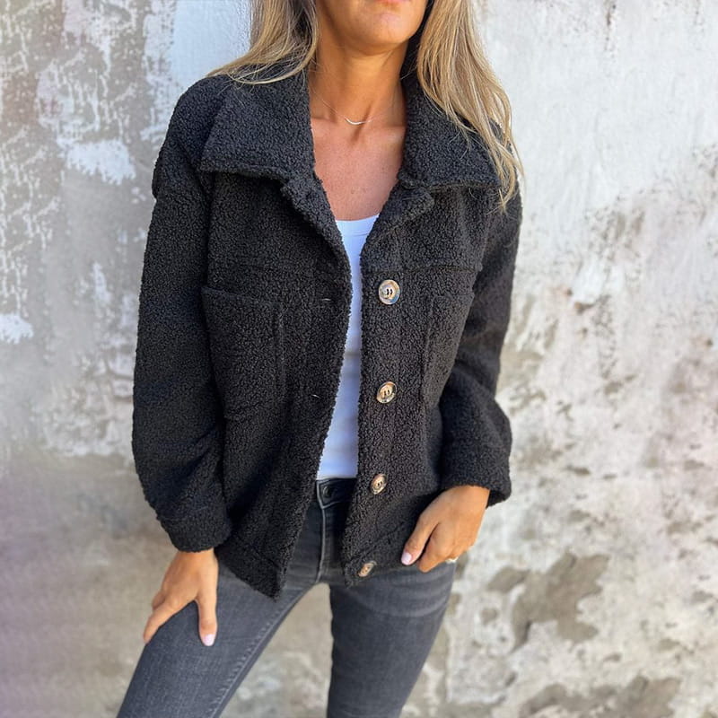 Nelea – Longline Coat with Notched Lapel