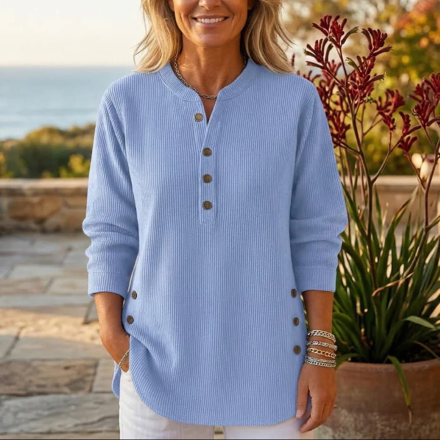 Susan | Relaxed Fit Button Jumper for Women