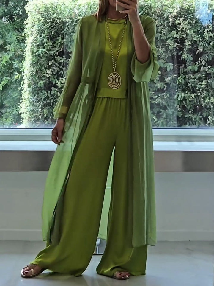 Islana – Three-Piece Wide-Leg Leisure Set