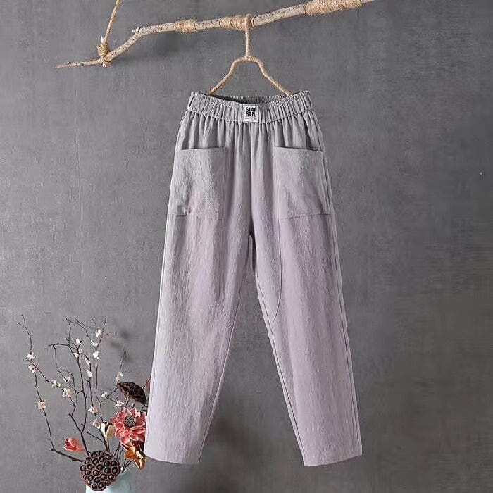 Flaris – Palazzo Pants with Elastic Waist