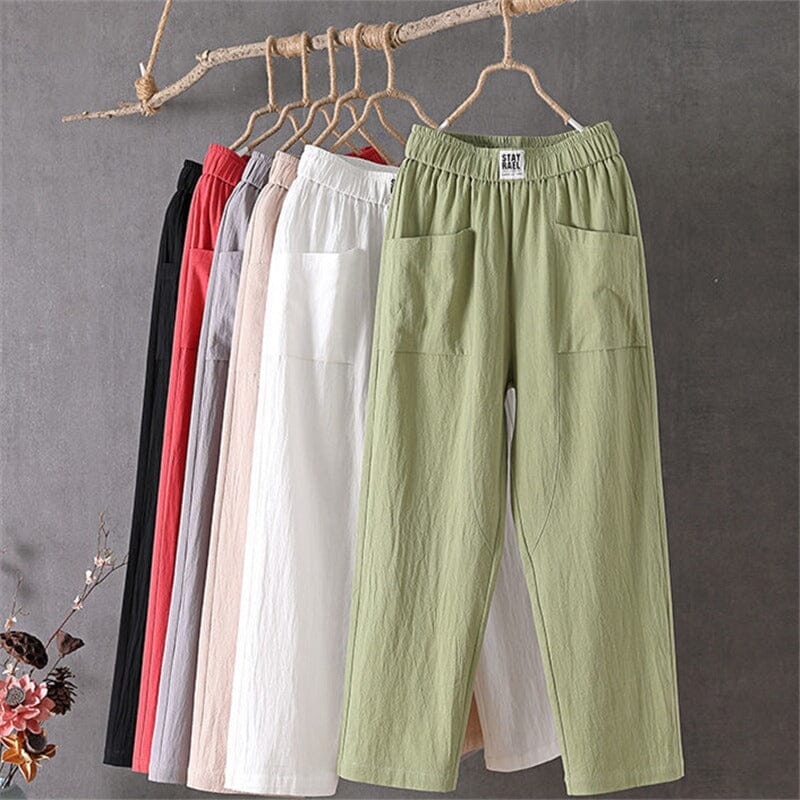 Flaris – Palazzo Pants with Elastic Waist