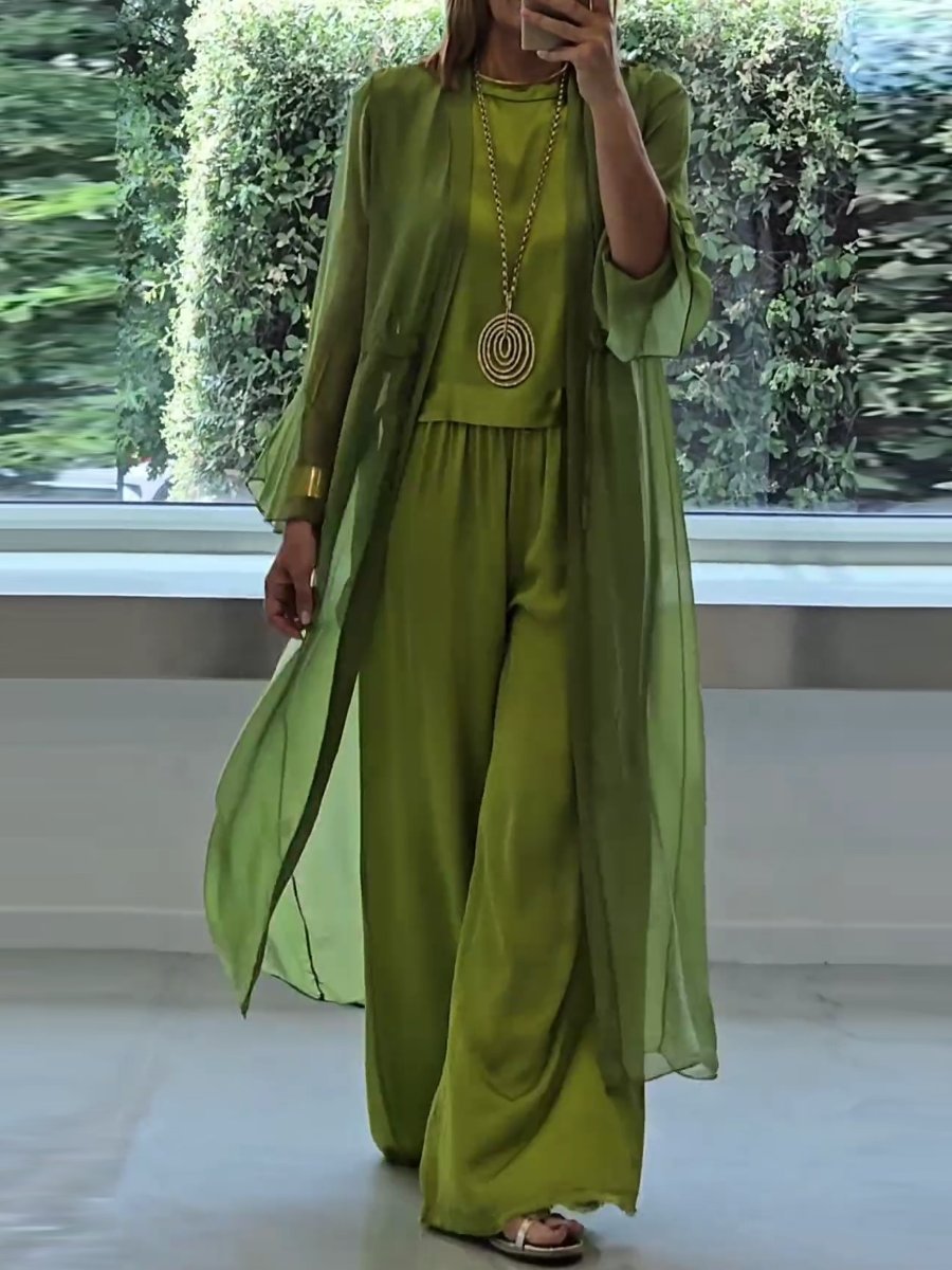 Islana – Three-Piece Wide-Leg Leisure Set