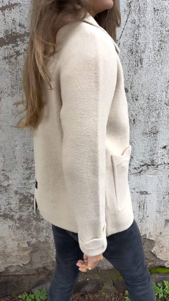 Enza – Wrap Coat with Fleece Lining