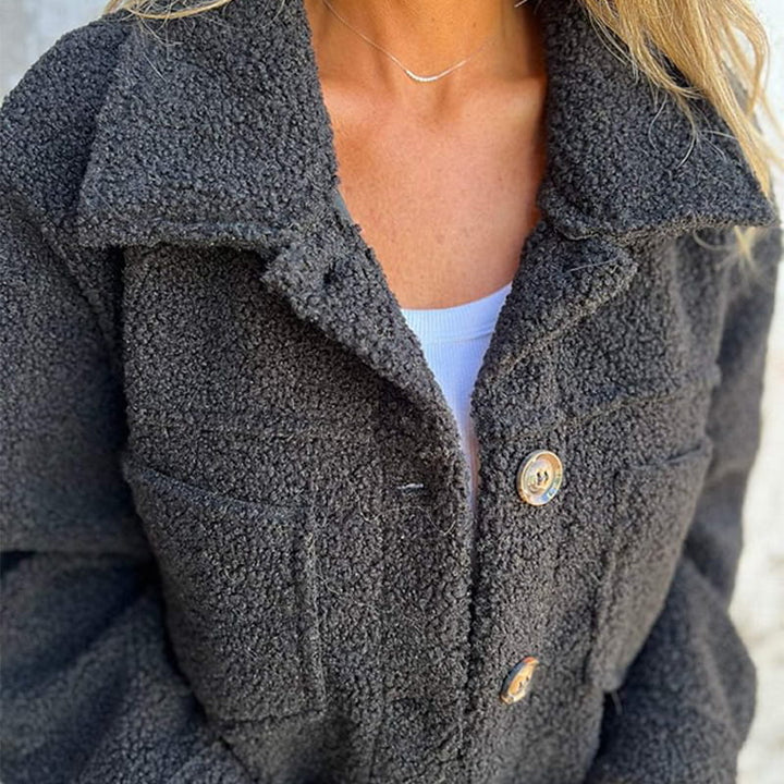 Nelea – Longline Coat with Notched Lapel