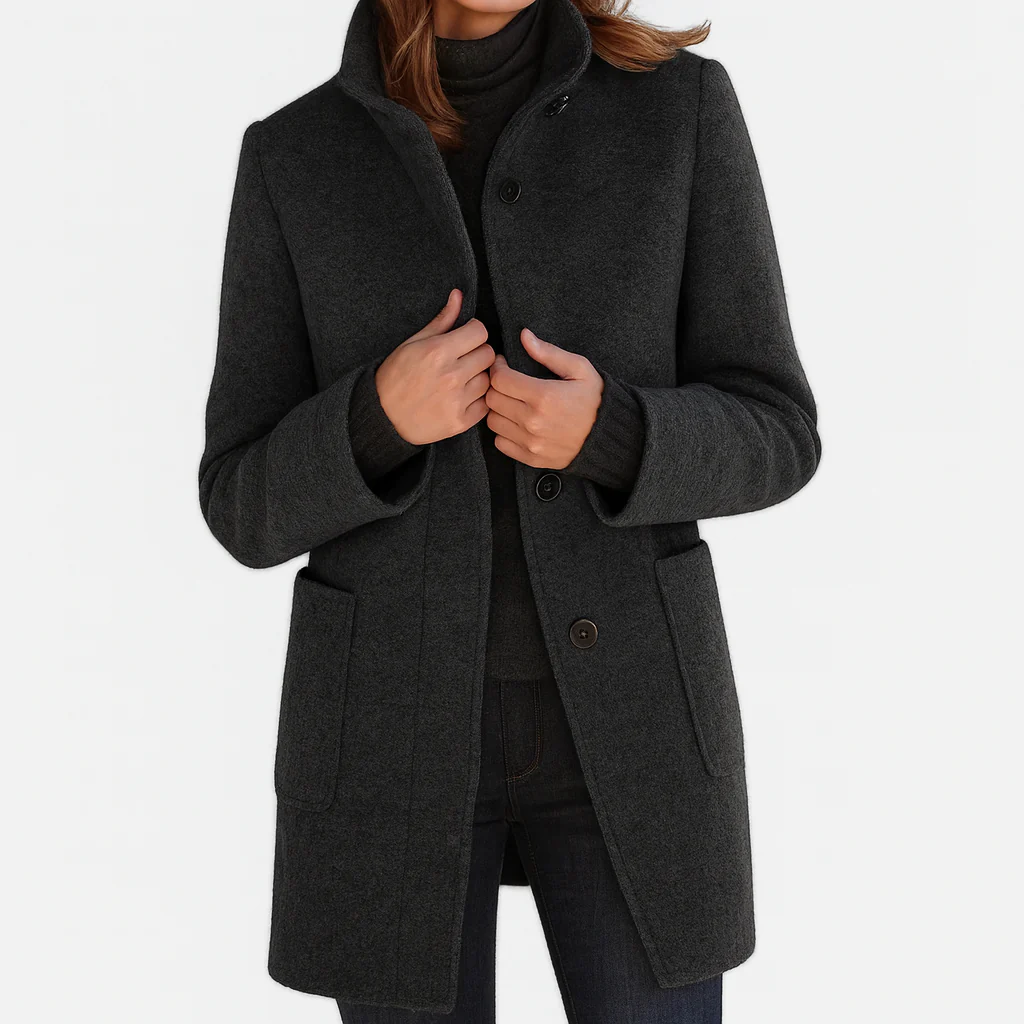 Colette | Tailored Button-Front Midi Coat