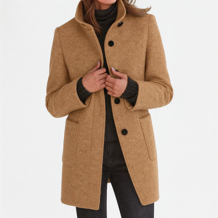 Colette | Tailored Button-Front Midi Coat