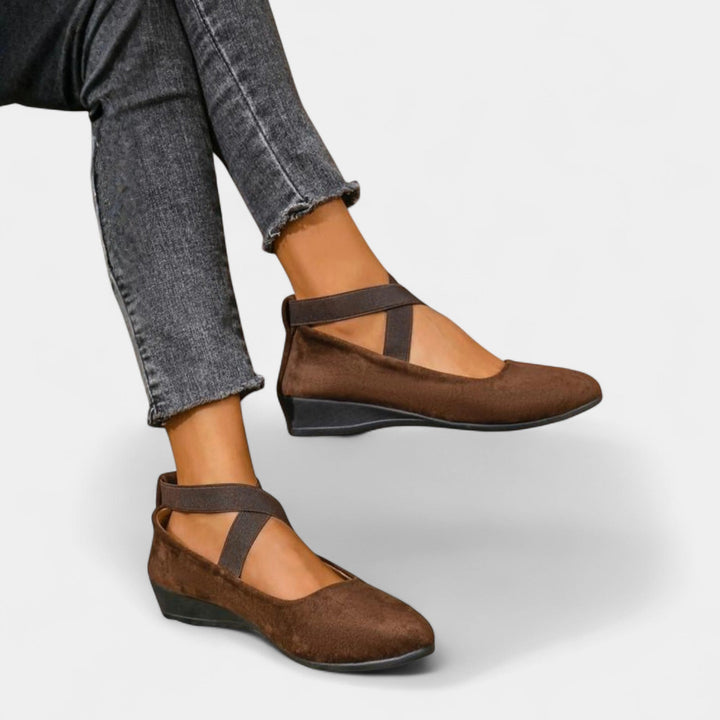 Bellina | Ankle Strap Wedge Shoes