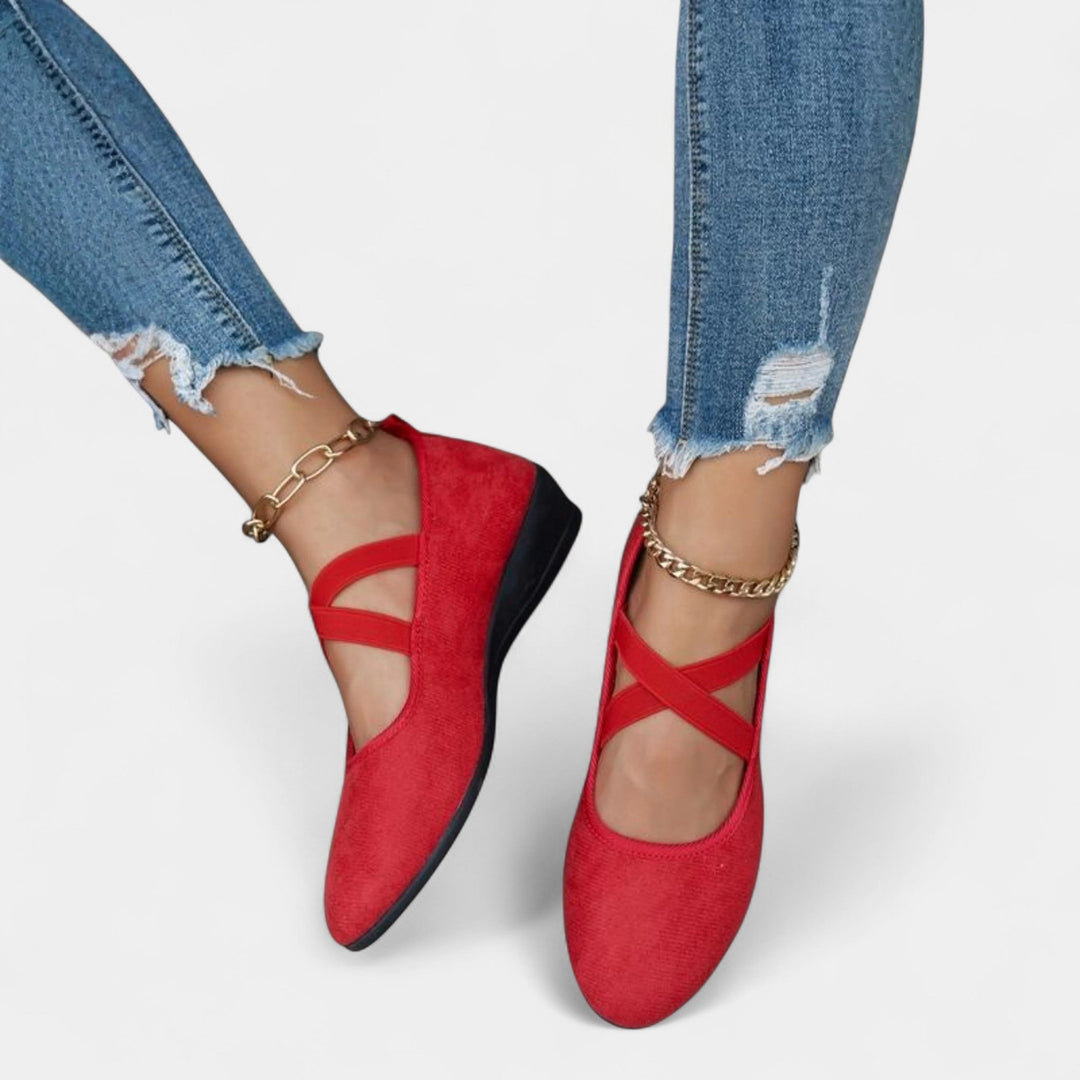 Bellina | Ankle Strap Wedge Shoes