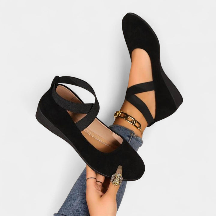 Bellina | Ankle Strap Wedge Shoes