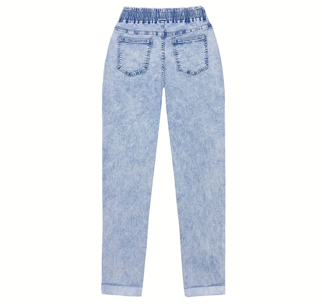 Harlow | Drawstring Tapered Denim