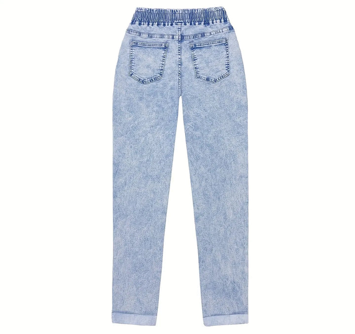 Harlow | Drawstring Tapered Denim