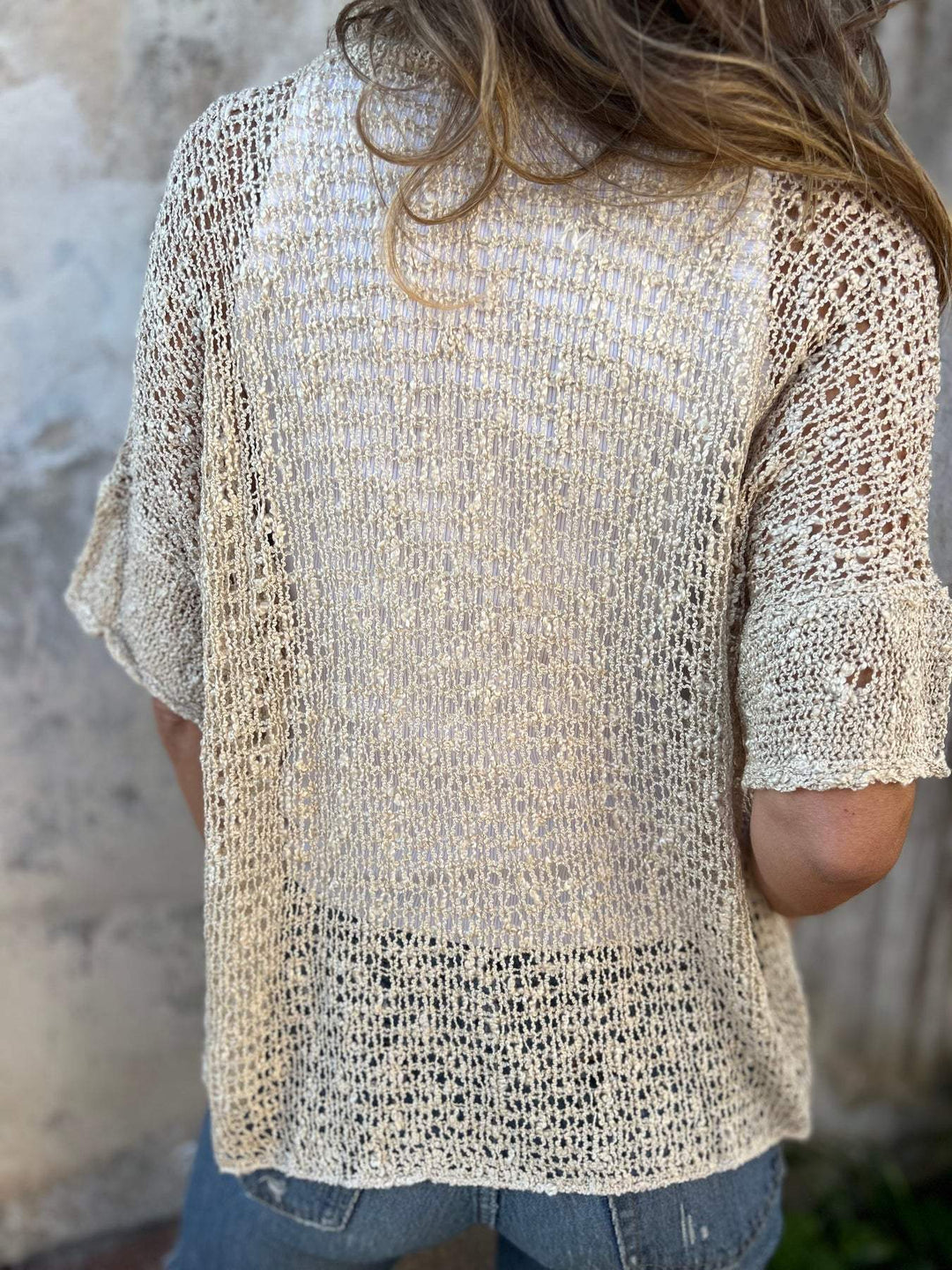 Lavinia – Textured V-Neck Blouse