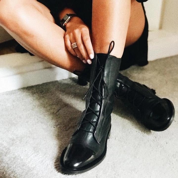 Andrea – Heeled Boots Vegan Leather
