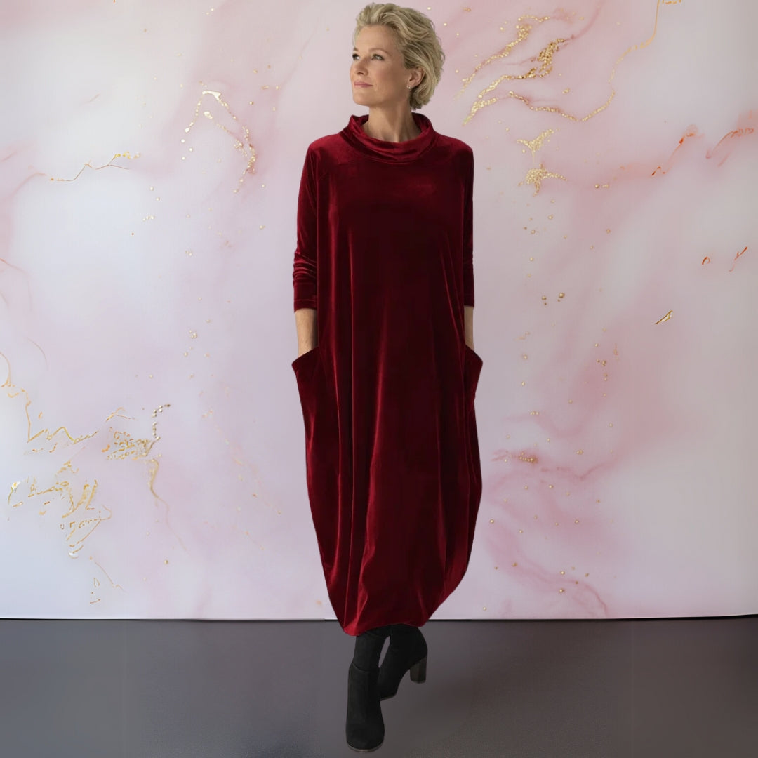 Eilene | Cowl Neck Maxi Dress