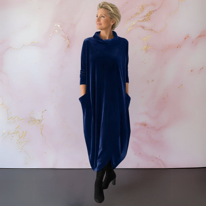 Eilene | Cowl Neck Maxi Dress