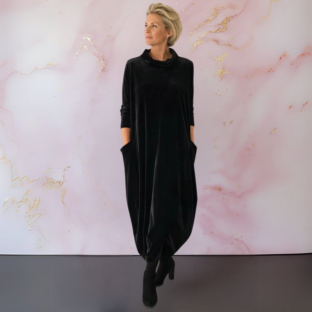 Eilene | Cowl Neck Maxi Dress