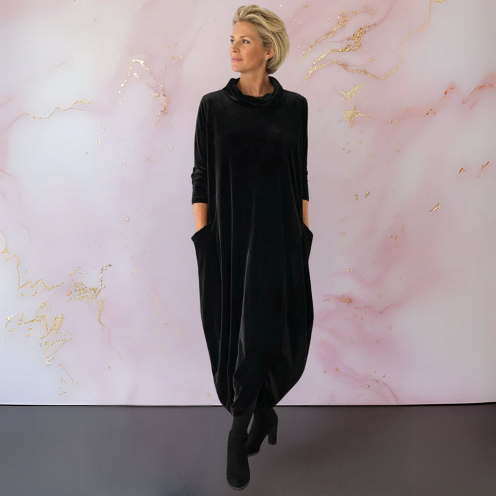 Eilene | Cowl Neck Maxi Dress