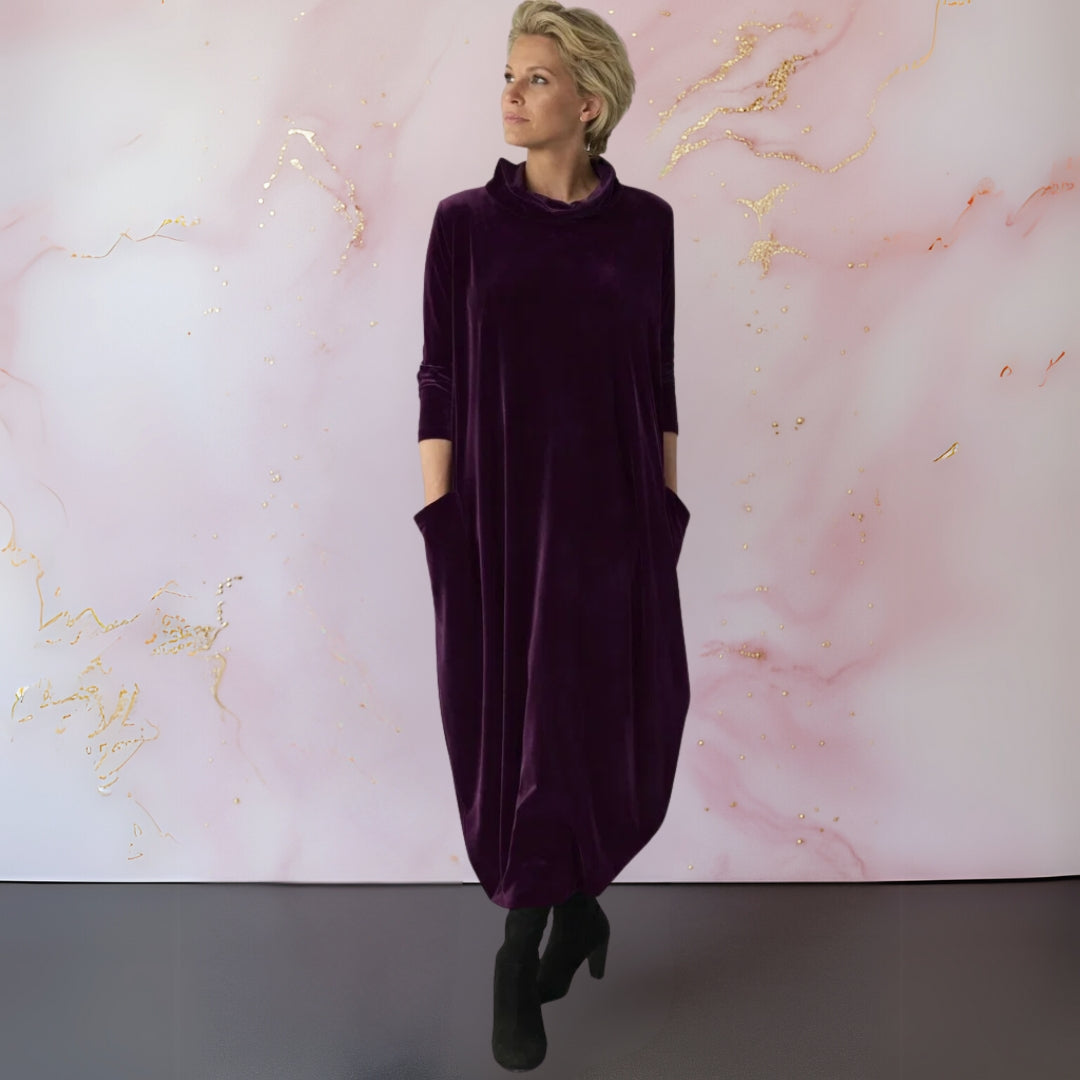 Eilene | Cowl Neck Maxi Dress
