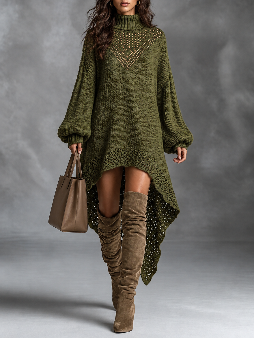 Kristina | High Low Sweater Dress