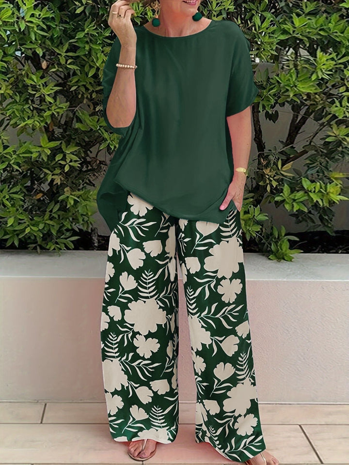 Lorna – Two-Piece Set with Flowy Palazzo Pants