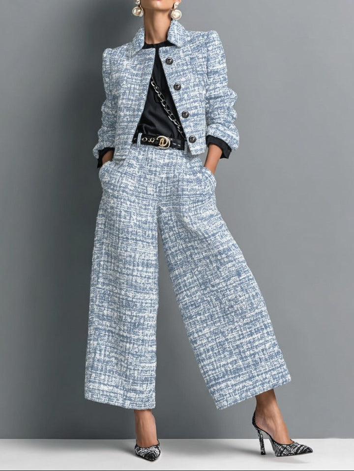 Leontina | Two-Piece Cropped Jacket Set