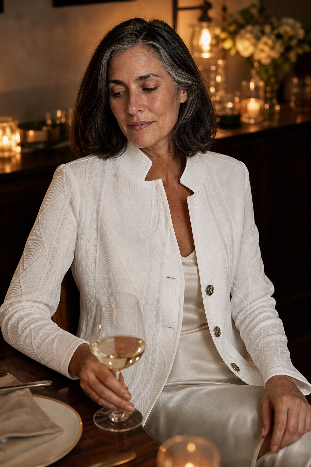 Nell | Stand Collar Blazer
