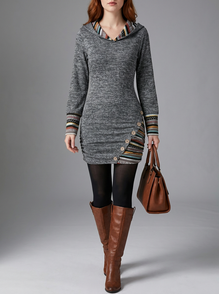 Marsha | Hooded Knit Dress