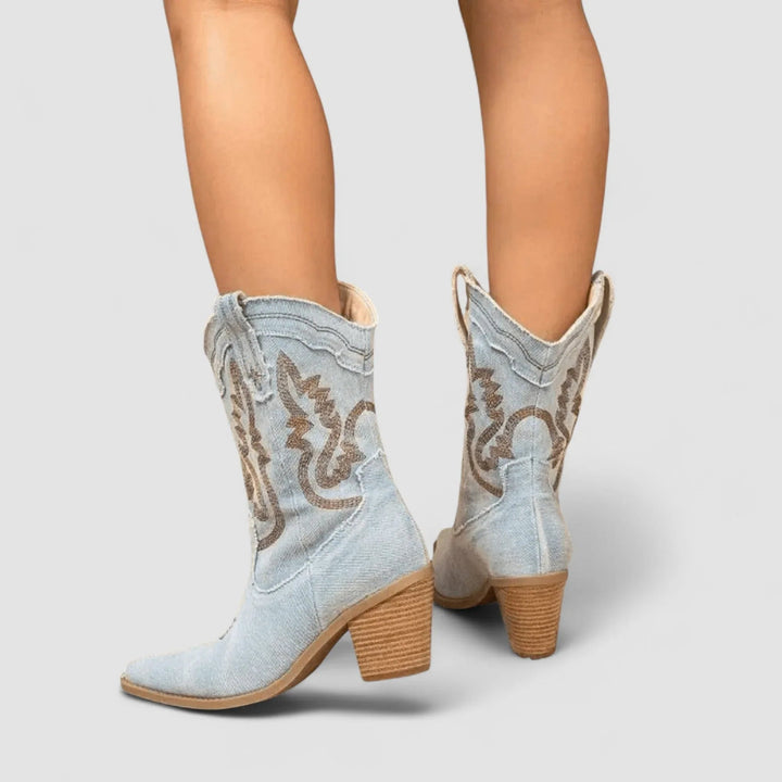Selena | Orthopedic Denim Ankle Boots