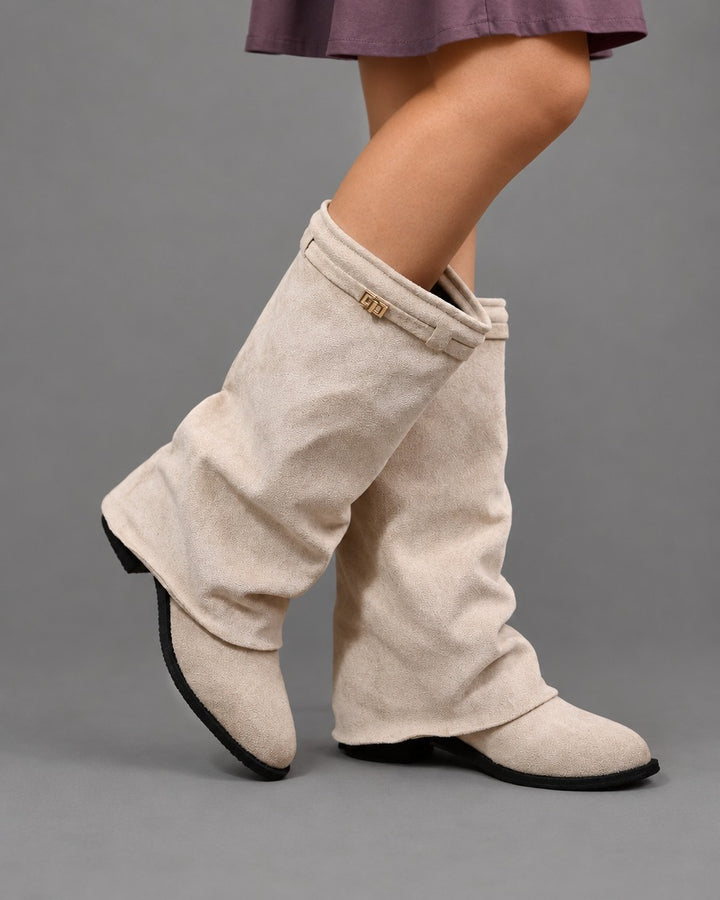 Nell | Foldover Mid-Calf Boots
